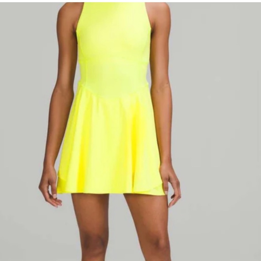Lululemon Neon Yellow Court Dress